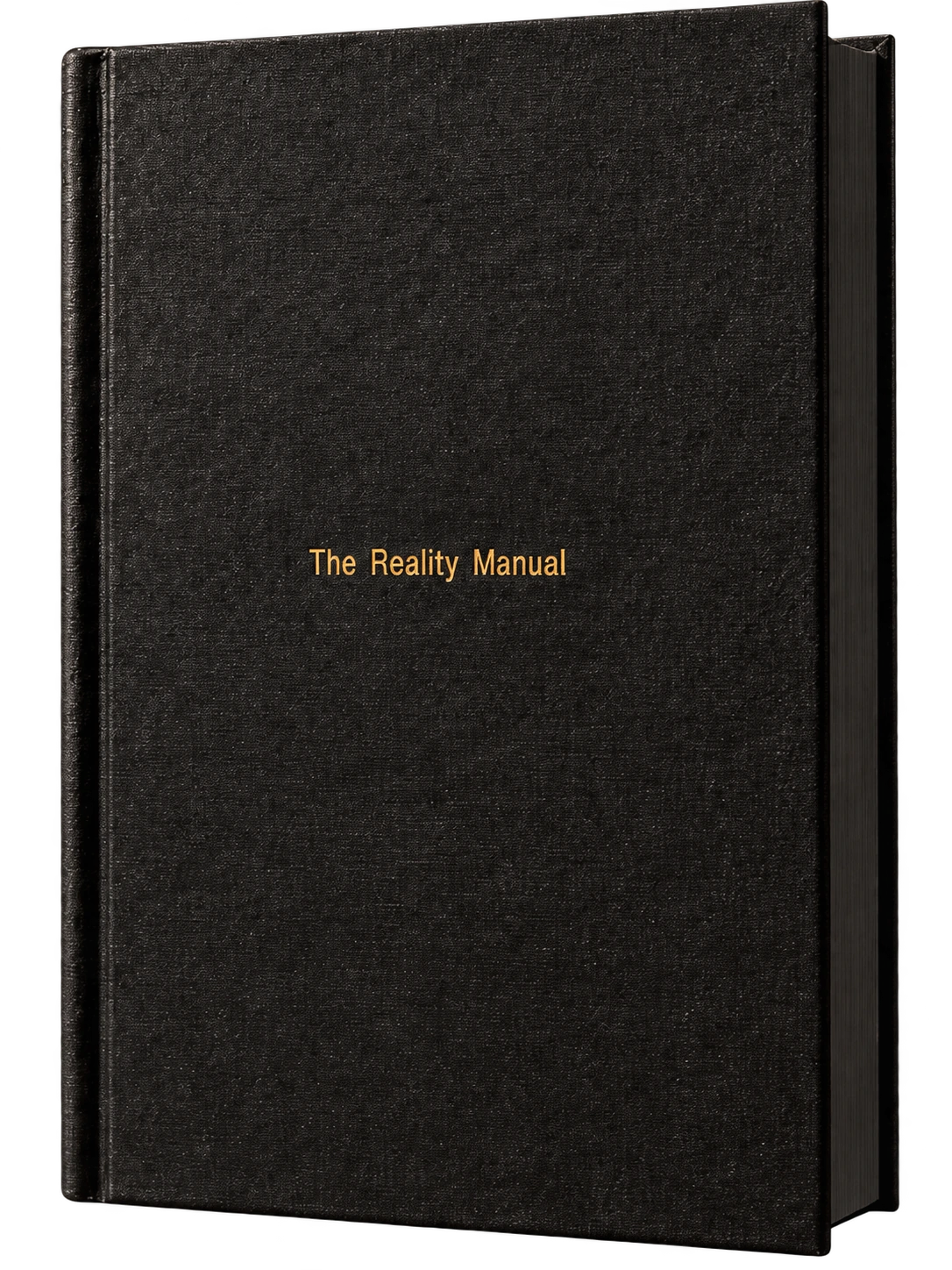 The Reality Manual deluxe black hardcover first edition